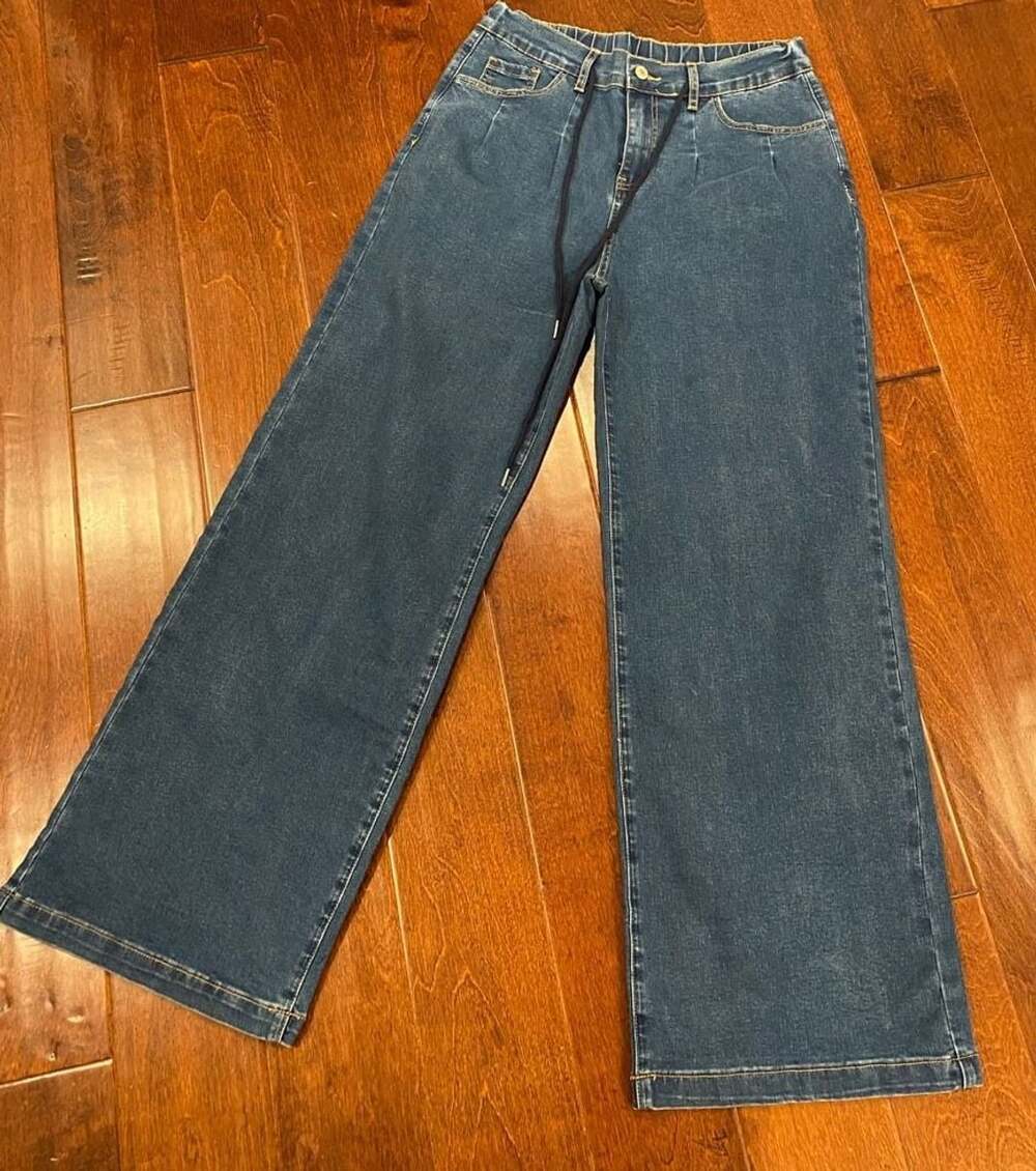 Sidefeel Wide Leg Jeans Blue Denim Pants